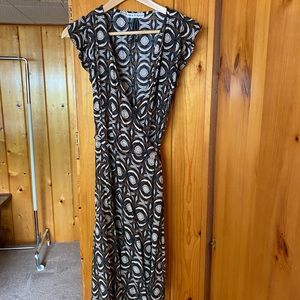 Geometric Wrap Dress